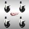 Service Caster 5 Inch 316SS Soft Rubber Swivel 1-7/8 Inch Expanding Stem Caster Set Lock Brake SCC-SS316TTLEX20S514-SRS-178-4 - alternate 3
